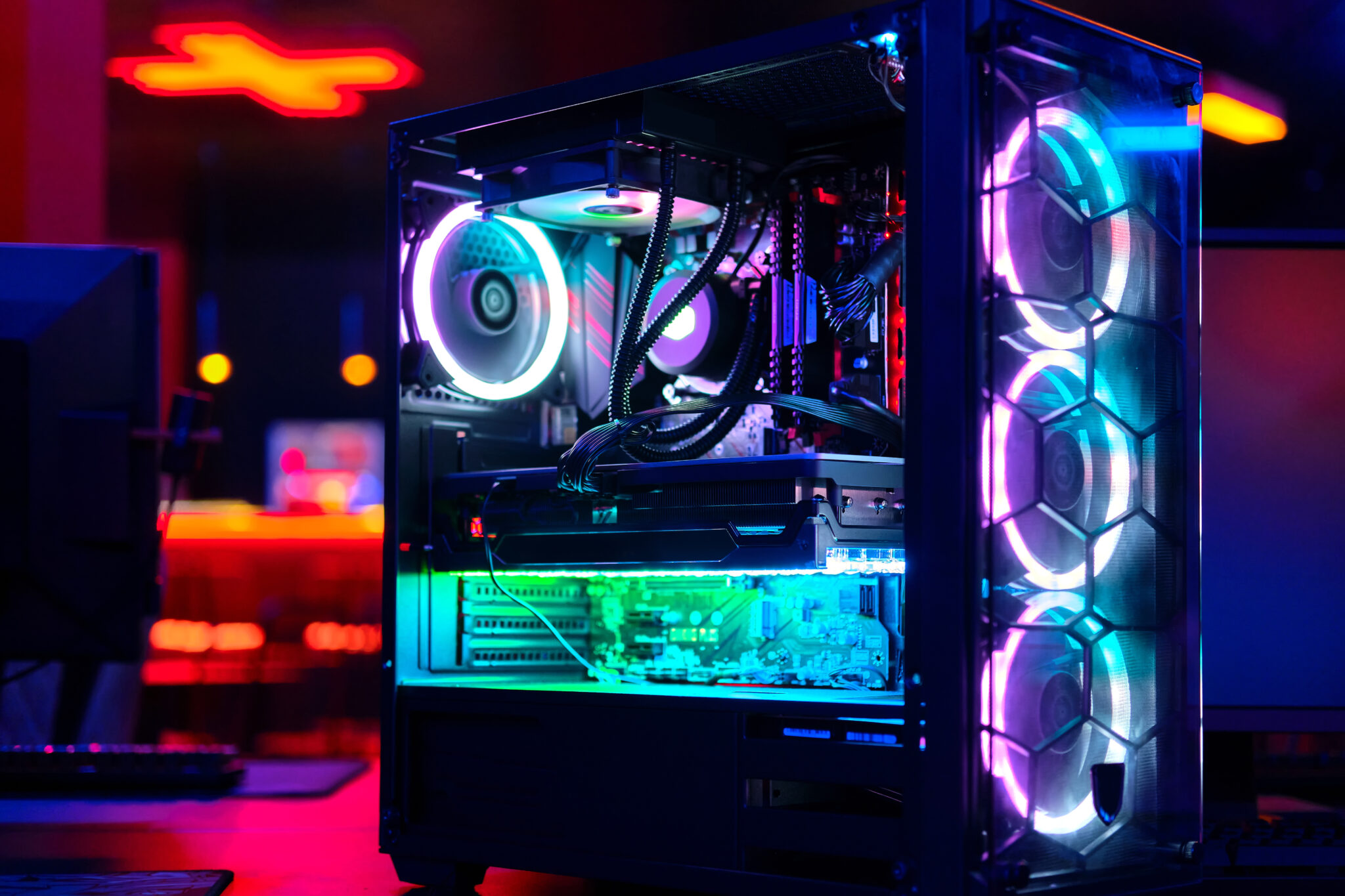 RGB PC build repaired by Lapfixbythepros in Kendall Miami